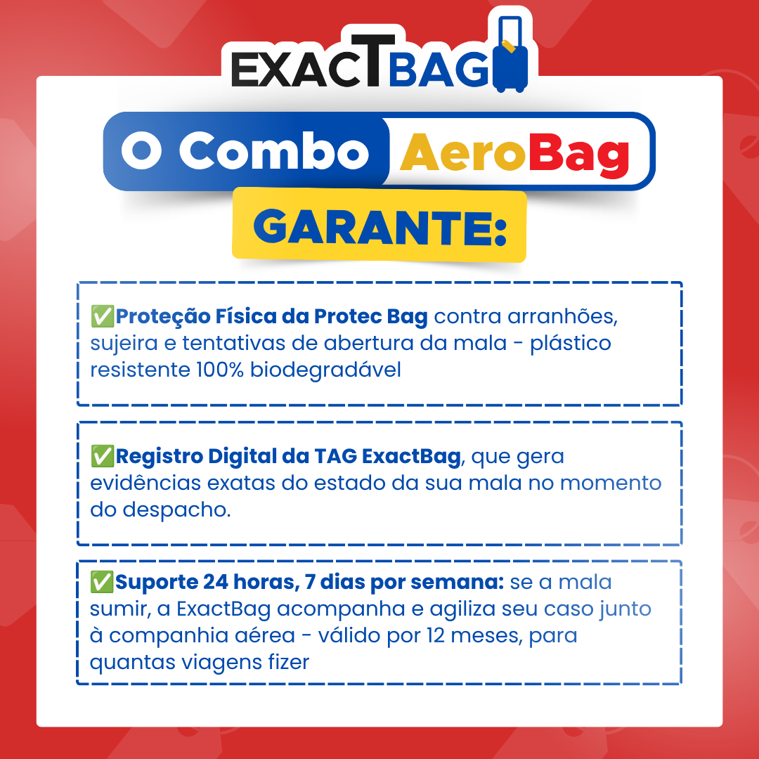 Combo AeroBag: Proteção física com Identificação Inteligente em uma Única Solução