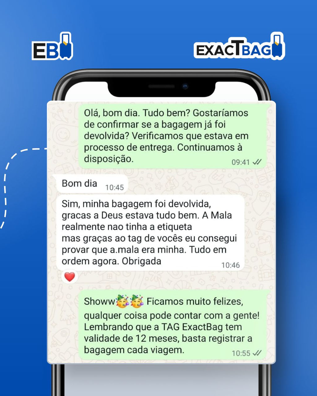 Assistência de Bagagem ExactBag (Por Bagagem)